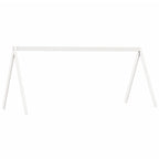 Hochbett mit Dach Weiß 80x200 cm Massivholz Kiefer