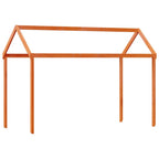 Etagenbett mit Dach Wachsbraun 90x200 cm Massivholz Kiefer