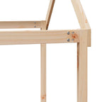 Hochbett mit Dach 90x200 cm Massivholz Kiefer
