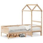 Tagesbett mit Dach 80x200 cm Massivholz Kiefer