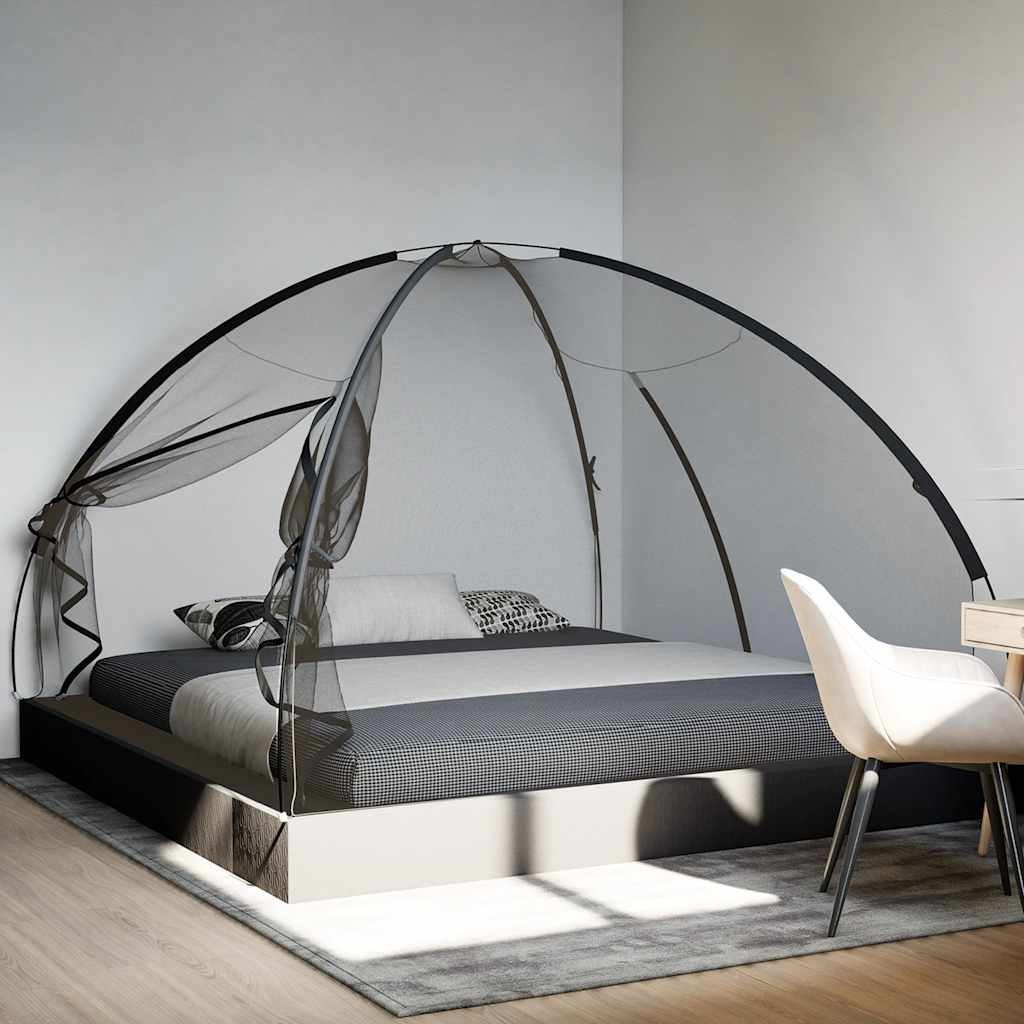 Moskito-Netzzelt Mongolisch 220 Schwarz 200x200x135 cm