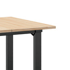 Esstisch O-Gestell 60x60x75 cm Massivholz Kiefer und Stahl