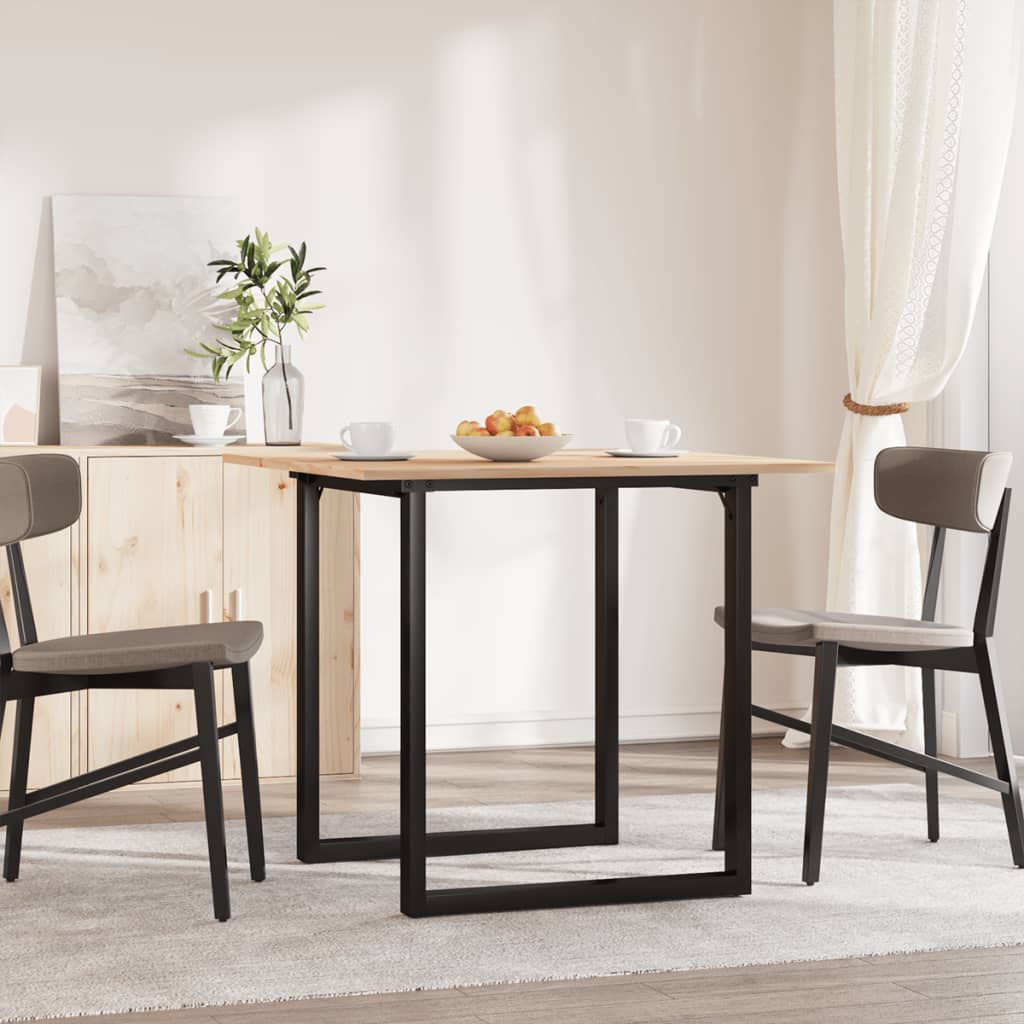 Esstisch O-Gestell 90x90x75cm Massivholz Kiefer und Stahl