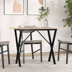 Esstisch X-Gestell 100x50x75 cm Massivholz Kiefer und Stahl