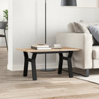 Couchtisch Y-Gestell 80x50x40cm Massivholz Kiefer und Stahl