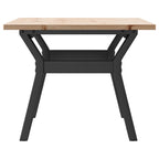 Couchtisch Y-Gestell 80x50x40cm Massivholz Kiefer und Stahl