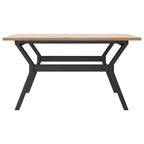 Couchtisch Y-Gestell 90x90x45cm Massivholz Kiefer und Stahl