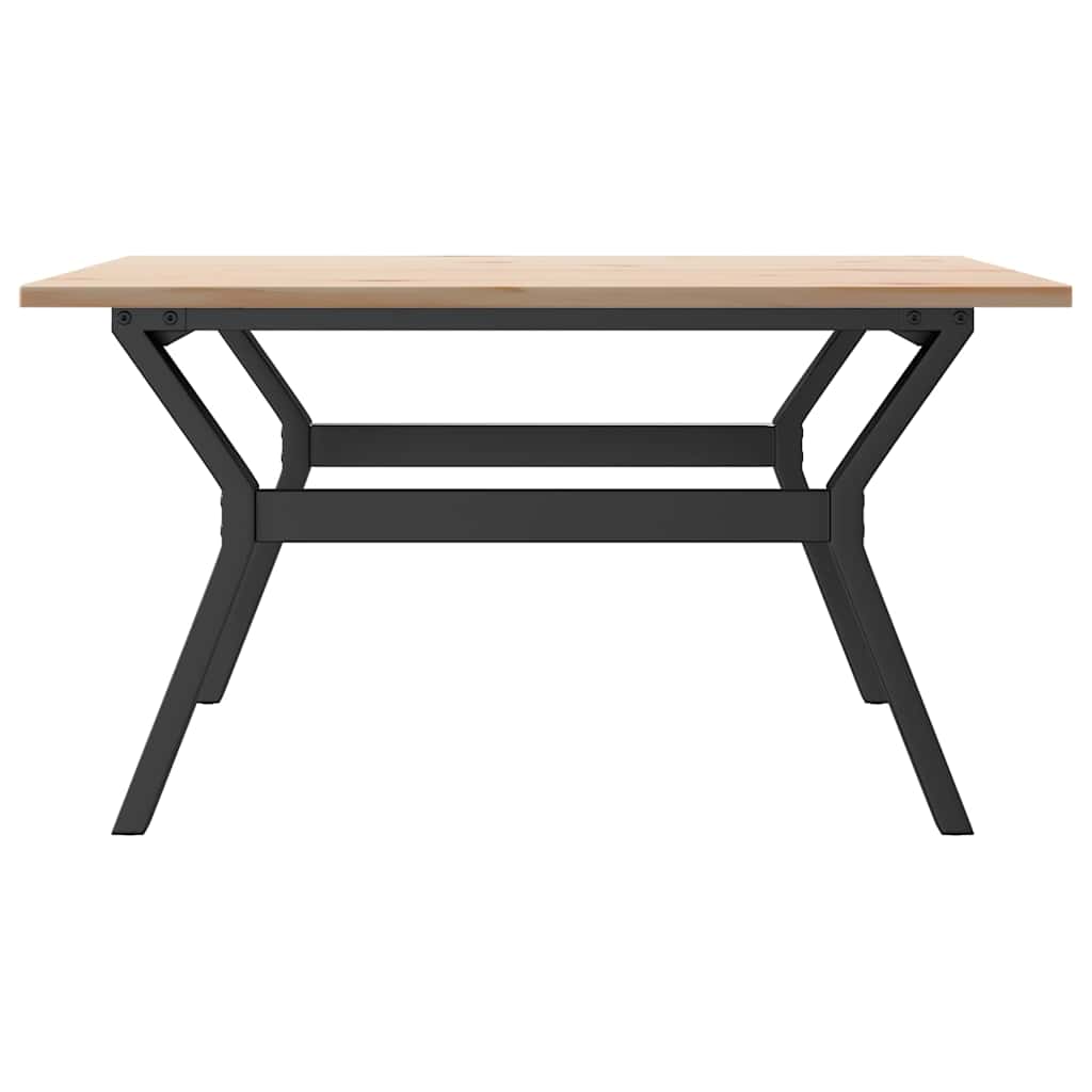 Couchtisch Y-Gestell 90x90x45cm Massivholz Kiefer und Stahl