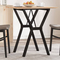 Esstisch Y-Gestell 60x60x75 cm Massivholz Kiefer und Stahl