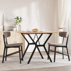 Esstisch Y-Gestell 90x90x75 cm Massivholz Kiefer und Stahl