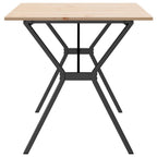 Esstisch Y-Gestell 140x80x75 cm Massivholz Kiefer und Stahl