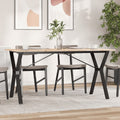 Esstisch Y-Gestell 160x80x75 cm Massivholz Kiefer und Stahl