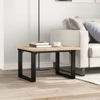 Couchtisch O-Gestell 60x60x40,5cm Massivholz Kiefer & Stahl