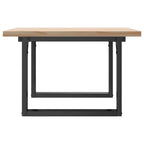 Couchtisch O-Gestell 60x60x40,5cm Massivholz Kiefer & Stahl