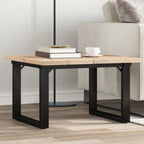 Couchtisch O-Gestell 60x60x40,5cm Massivholz Kiefer & Stahl