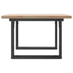 Couchtisch O-Gestell 70x70x40,5cm Massivholz Kiefer & Stahl