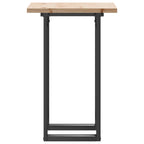 Esstisch O-Gestell 50x50x75,5 cm Massivholz Kiefer & Stahl