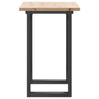 Esstisch O-Gestell 80x50x75,5 cm Massivholz Kiefer & Stahl