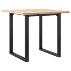 Esstisch O-Gestell 90x90x75,5 Massivholz Kiefer und Stahl
