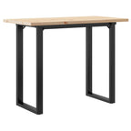 Esstisch O-Gestell 100x50x75,5 cm Massivholz Kiefer & Stahl