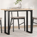 Esstisch O-Gestell 100x50x75,5 cm Massivholz Kiefer & Stahl