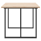 Esstisch O-Gestell 180x90x75,5 cm Massivholz Kiefer & Stahl