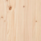 Esstisch X-Gestell 50x50x75,5cm Massivholz Kiefer und Stahl