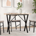 Esstisch X-Gestell 100x50x75,5 cm Massivholz Kiefer & Stahl