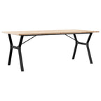 Esstisch Y-Gestell 200x100x75,5cm Massivholz Kiefer & Stahl