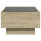 LED-Couchtisch Sonoma Eiche 70x50x30 cm Holzwerkstoff