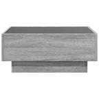 LED-Couchtisch Grau Sonoma 70x50x30 cm Holzwerkstoff