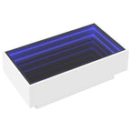 LED-Couchtisch Weiß 90x50x30 cm Holzwerkstoff