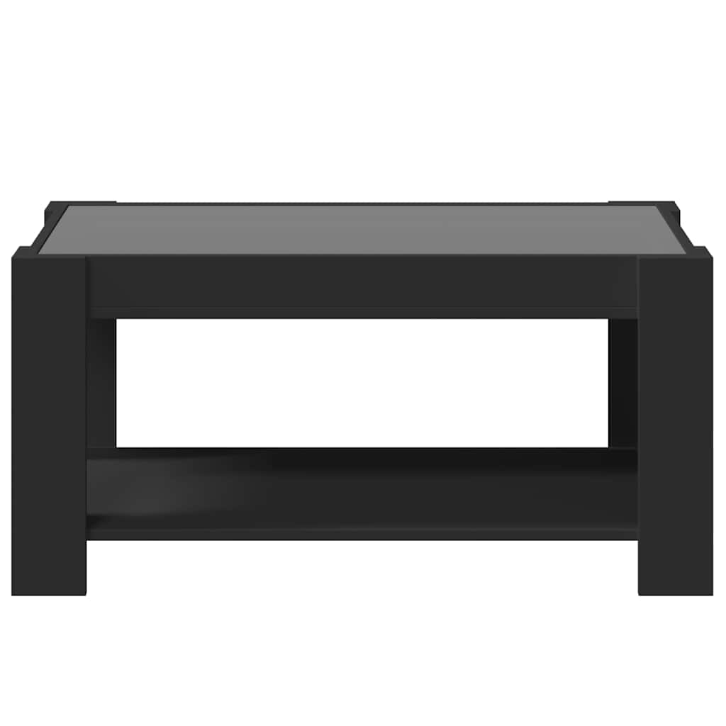 LED-Couchtisch Schwarz 93x53x45 cm Holzwerkstoff