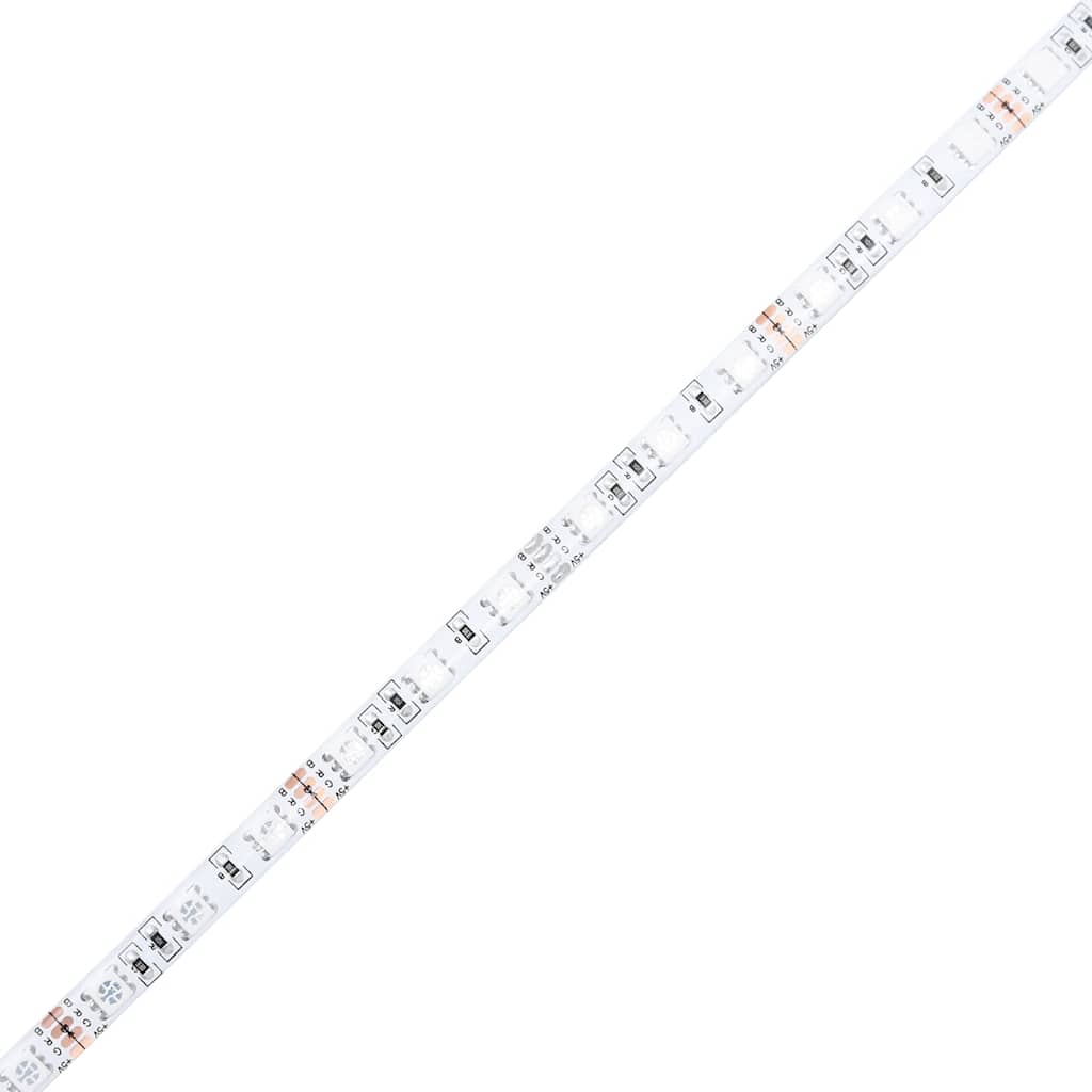 Couchtisch mit Infinity-LED Braun Eichen-Optik 50x50x30 cm