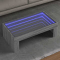 Couchtisch mit Infinity-LED Grau Sonoma 90x50x30 cm