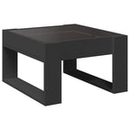 Couchtisch mit Infinity-LED Schwarz 50x53x30 cm