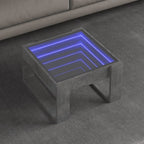 Couchtisch mit Infinity-LED Betongrau 50x53x30 cm