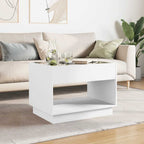 Couchtisch mit Infinity-LED Weiß 70x50x50 cm