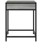 Couchtisch mit Infinity-LED Grau Sonoma 40x40x51 cm