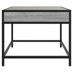 Couchtisch mit Infinity-LED Grau Sonoma 50x50x41 cm