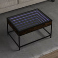 Couchtisch mit Infinity-LED Räuchereiche 70x50x41 cm