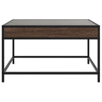 Couchtisch mit Infinity-LED Braun Eichen-Optik 70x50x41 cm