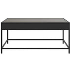 Couchtisch mit Infinity-LED Schwarz 90x50x41 cm