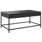 Couchtisch mit Infinity-LED Schwarz 90x50x41 cm