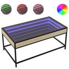 Couchtisch mit Infinity-LED Sonoma-Eiche 90x50x41 cm