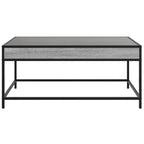 Couchtisch mit Infinity-LED Grau Sonoma 90x50x41 cm