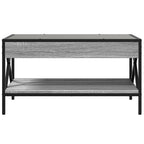 Couchtisch mit Infinity-LED Grau Sonoma 70x50x38 cm