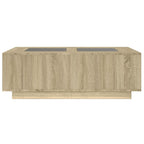 Couchtisch mit Infinity-LED Sonoma-Eiche 116x69x40 cm