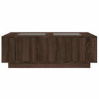 Couchtisch mit Infinity-LED Braun Eichen-Optik 116x69x40 cm
