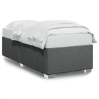 Bettgestell ohne Matratze Dunkelgrau 90x190 cm Stoff